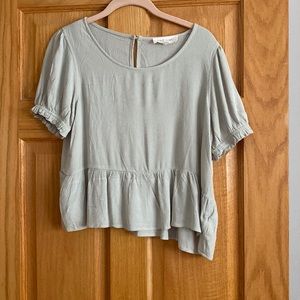 Juniors peplum style top